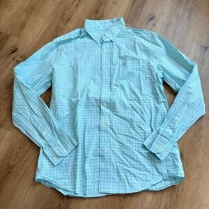 SOUTHERN TIDE Mens Trim Fit Long Sleeve Gingham Button Down Shirt Size L